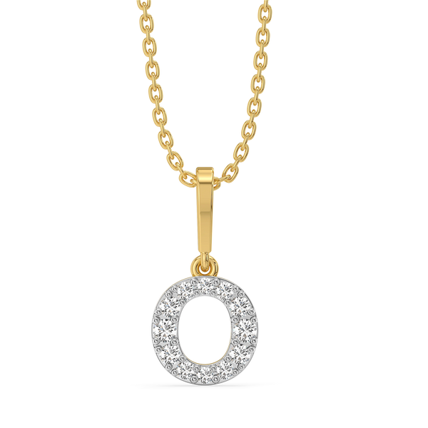 Lukson Oh-So O Lab Grown Diamond Alphabet Pendant
