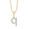 Lukson Q-utie Lab Grown Diamond Alphabet Pendant