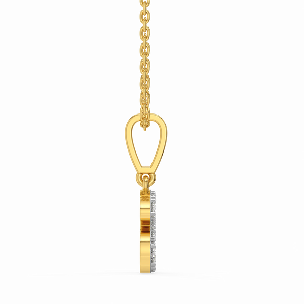 Lukson All About A - Lab Grown Diamond Alphabet Necklace for Women