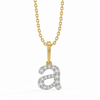 All About A - Lab Grown Diamond Alphabet Pendant