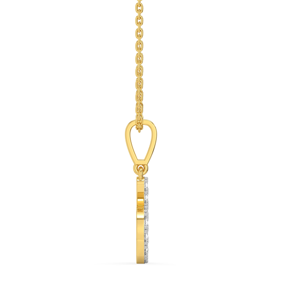 Dainty D - Lab Grown Diamond Alphabet Pendant for Women - Lukson