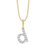 Lukson Dainty D - Lab Grown Diamond Alphabet Pendant