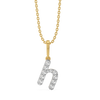 Lukson Hey There H - Lab Grown Diamond Alphabet Pendant