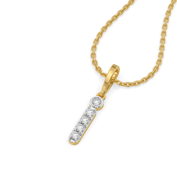 I’m Yours - Lab Grown Diamond Alphabet Pendant - Lukson