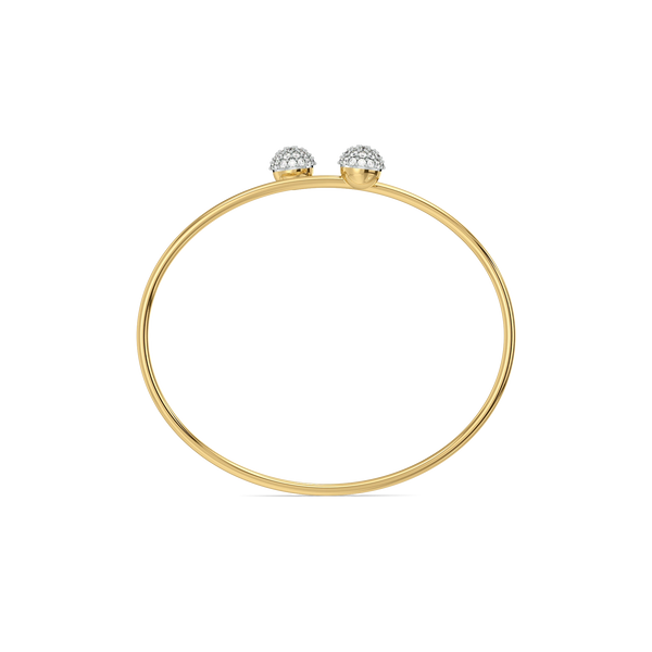 Golden Sphere - Lab Diamond Bangle
