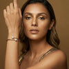 Golden Sphere - Lab Diamond Bangle