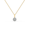 Golden Sphere - Lab Diamond Necklace