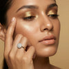 Golden Sphere - Lab Diamond Ring
