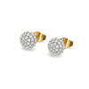 Golden Sphere - Lab Diamond Earrings