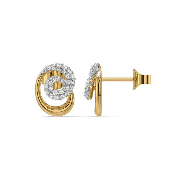 Pure Arc - Lab Diamond Stud Earrings