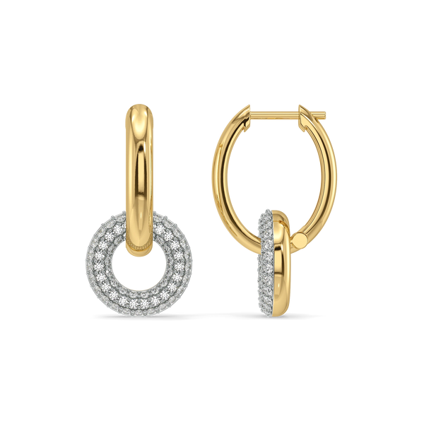 Loops & Links - Lab Diamond Hoop Earrings