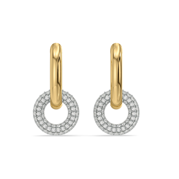 Loops & Links - Lab Diamond Hoop Earrings