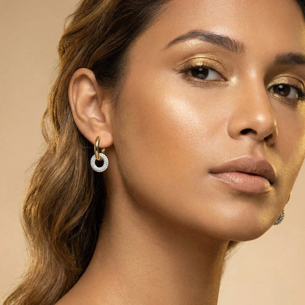 Loops & Links - Lab Diamond Hoop Earrings