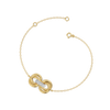 Golden Knot - Lab Diamond Bracelet