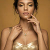 Golden Knot - Lab Diamond Pendant