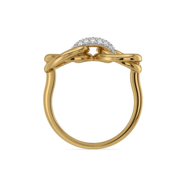 Golden Knot - Lab Diamond Rings
