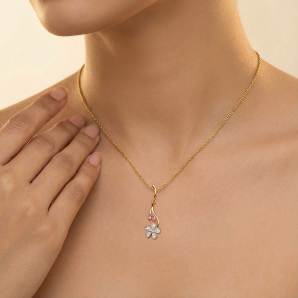 Branch of Bloom - Lab Diamond Pendant