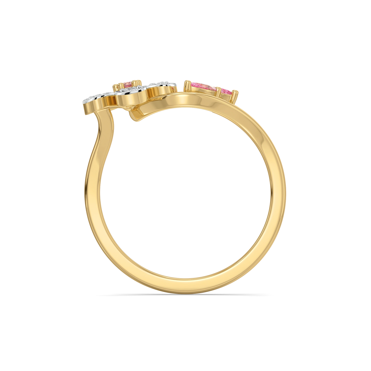 Lukson Branch of Bloom 18kt Gold Vermeil Lab Grown Diamond Ring