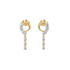 Twinkling Rain Lab Diamond Earrings | Lukson