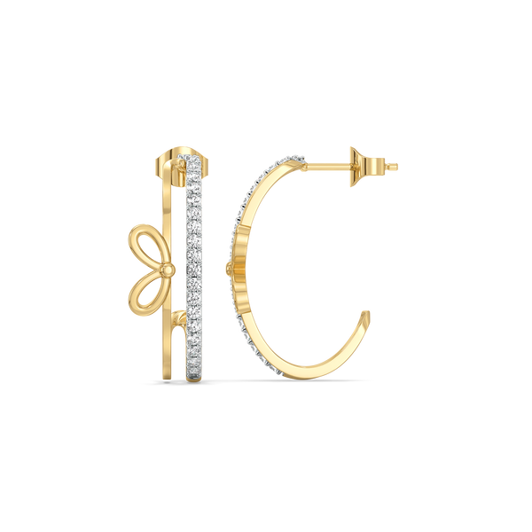 Lukson lab grown diamond premium hoops