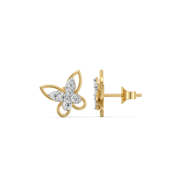Lukson lab grown diamond floral studs