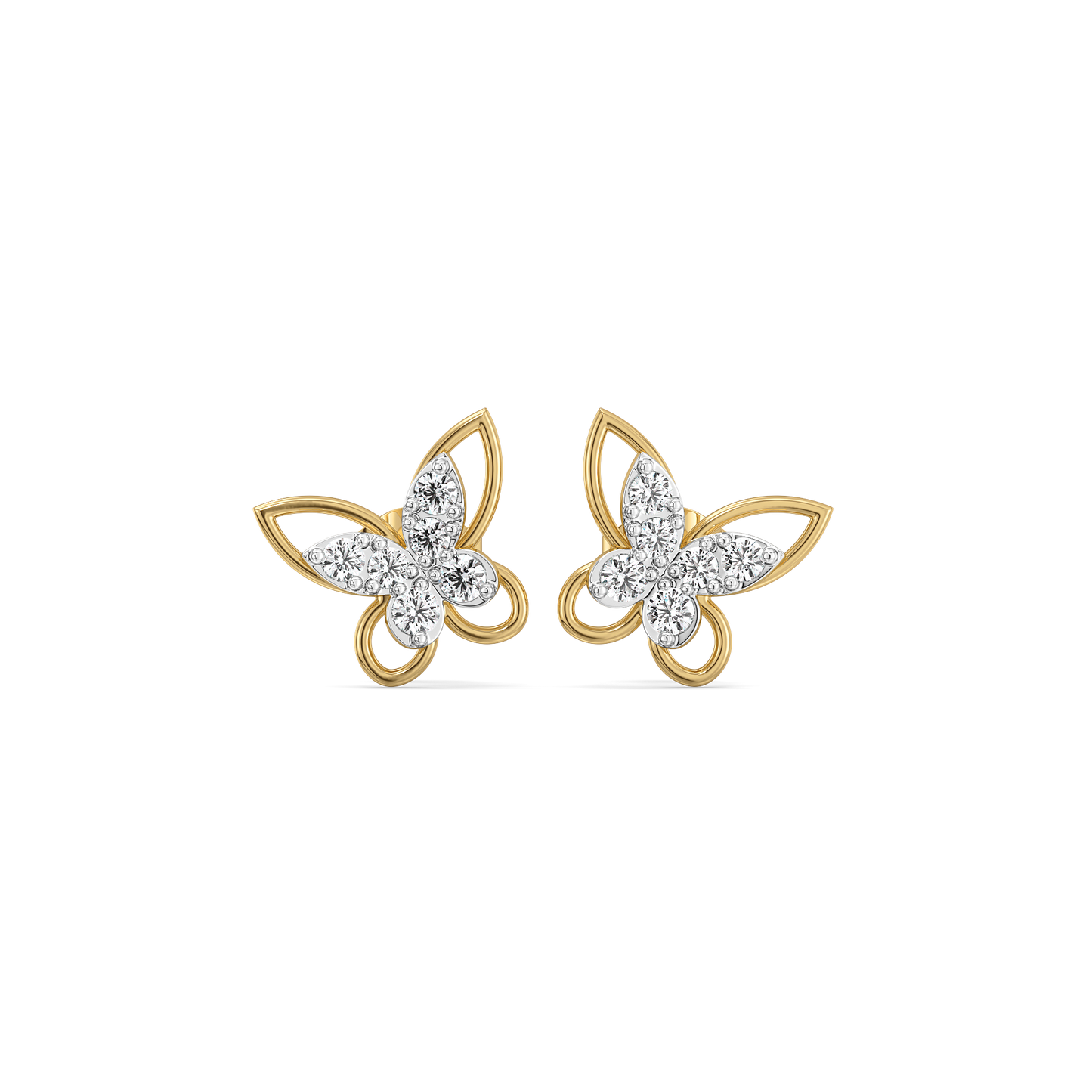 Flutterkiss Studs - Lab Diamond Earrings