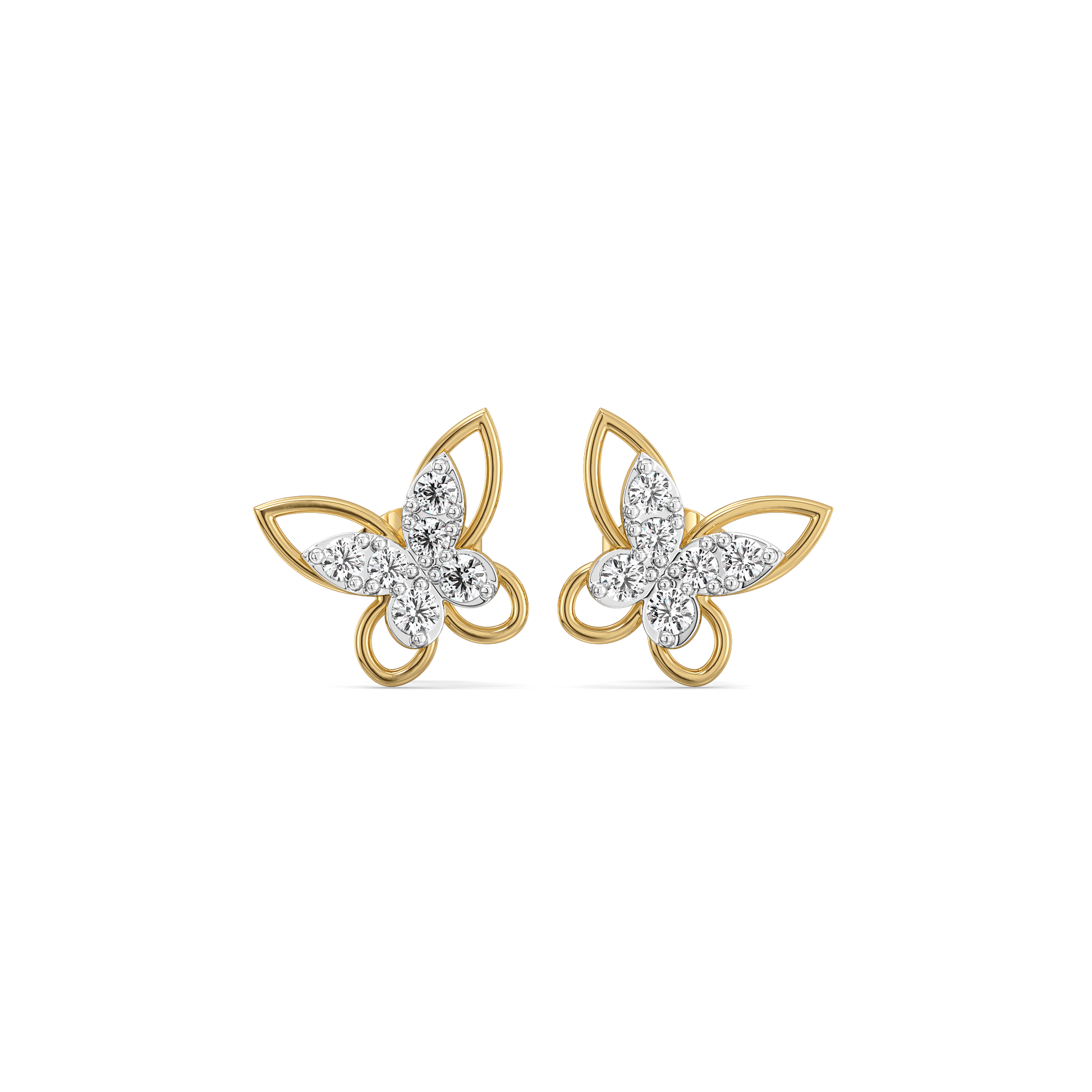 Flutterkiss Studs - Lab Diamond Earrings