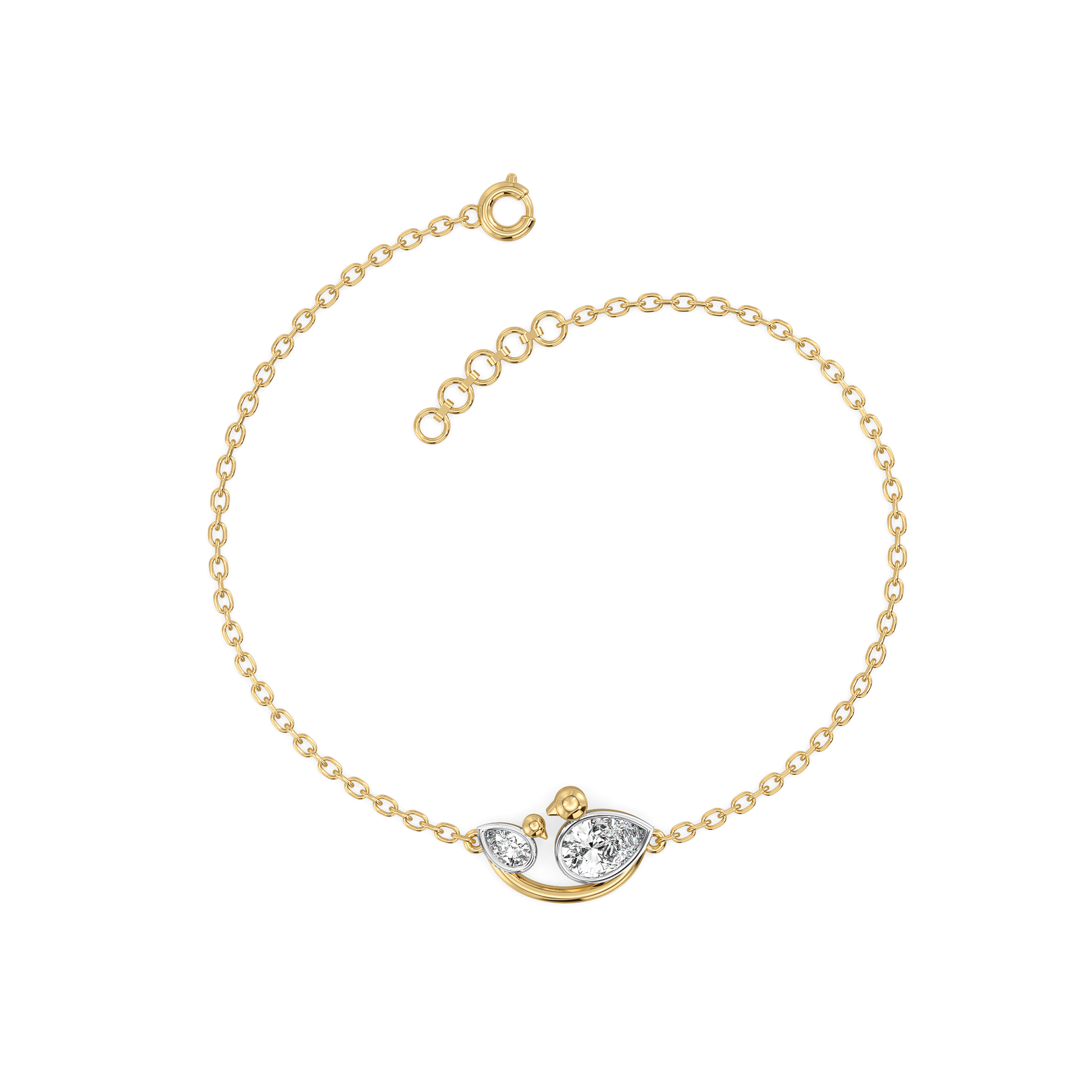 Nestled Bonds - Lab Diamond Bracelet