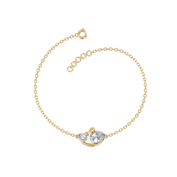Nestled Bonds - Lab Grown Diamond Bracelet for Women -Lukson