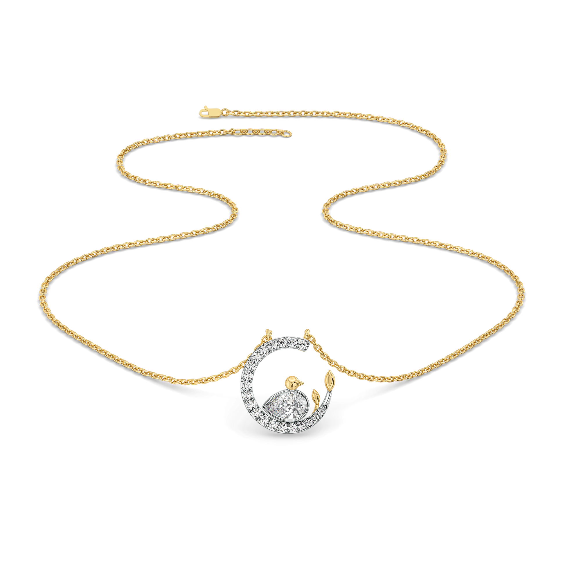 Nestled Bonds - Lab Diamond Necklace