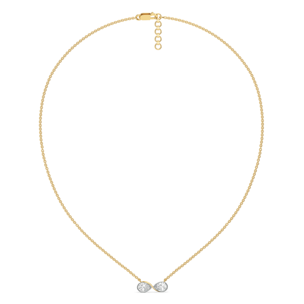 Infinity Pears - Lab Grown Diamond Necklace for Women - Lukson