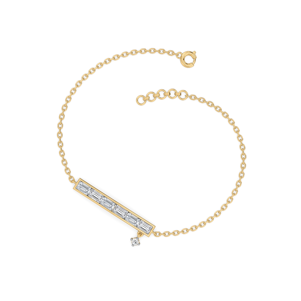 Baguette Brilliance - Lab Grown Diamond Bracelet - Lukson