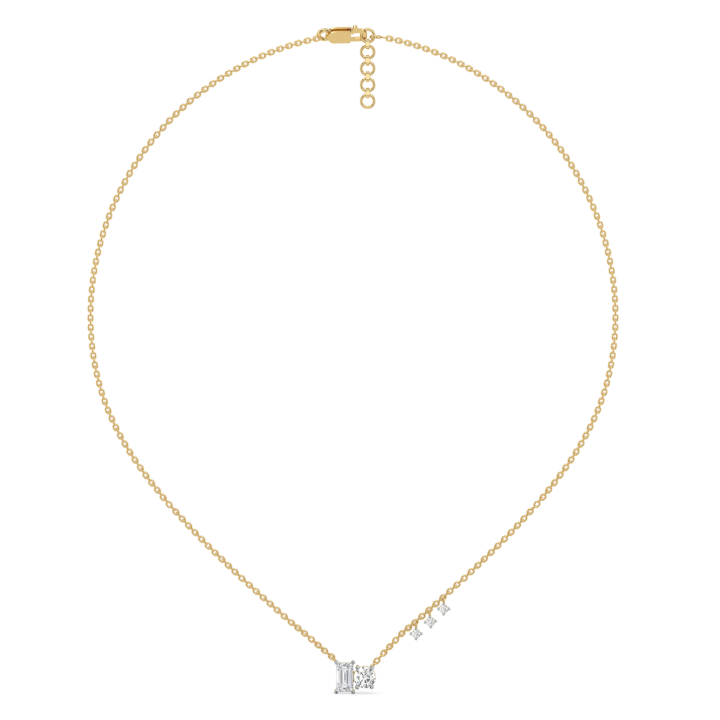 Baguette Brilliance - Lab Diamond Necklace