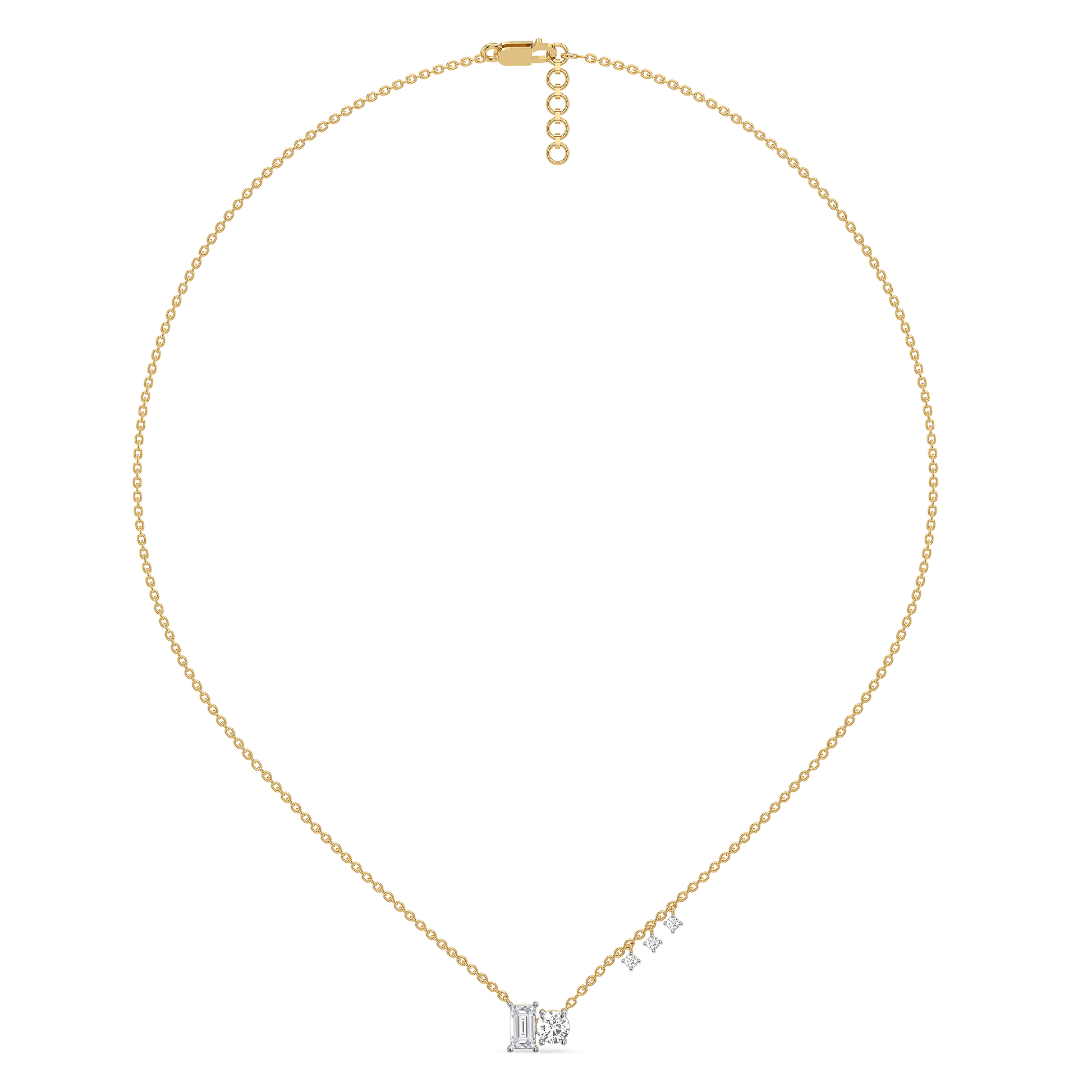 Baguette Brilliance - Lab Diamond Necklace