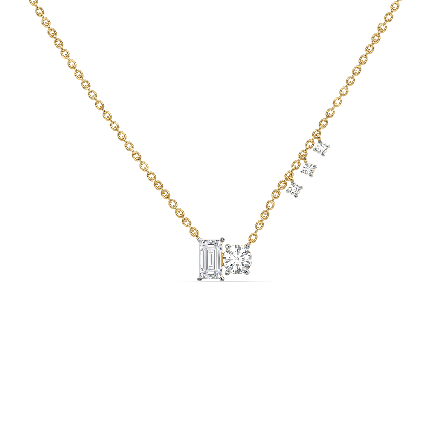 Baguette Brilliance - Lab Diamond Necklace