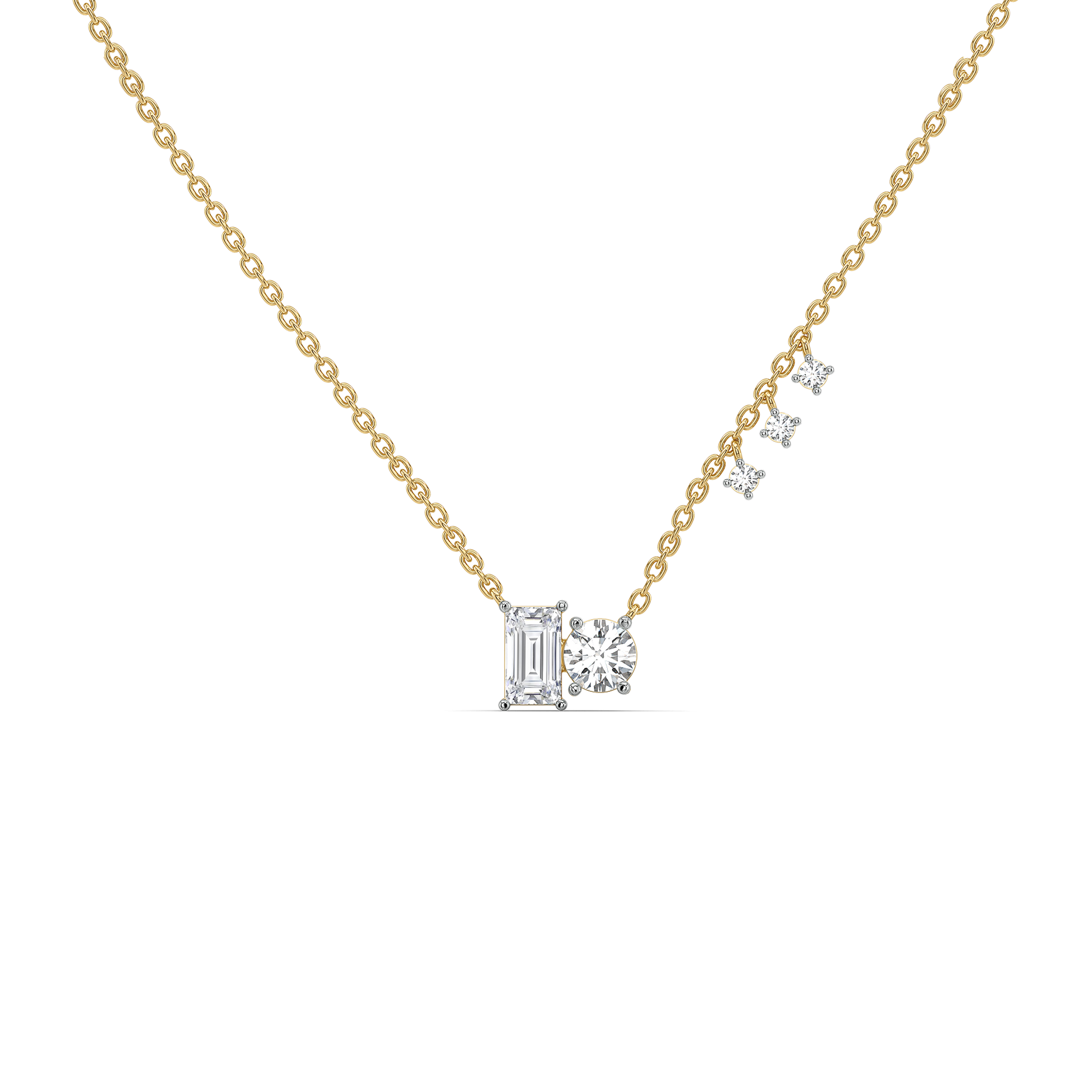 Baguette Brilliance - Lab Diamond Necklace
