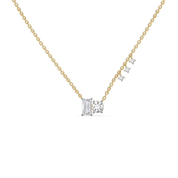 Lukson Baguette Brilliance Lab Grown Diamond Necklace