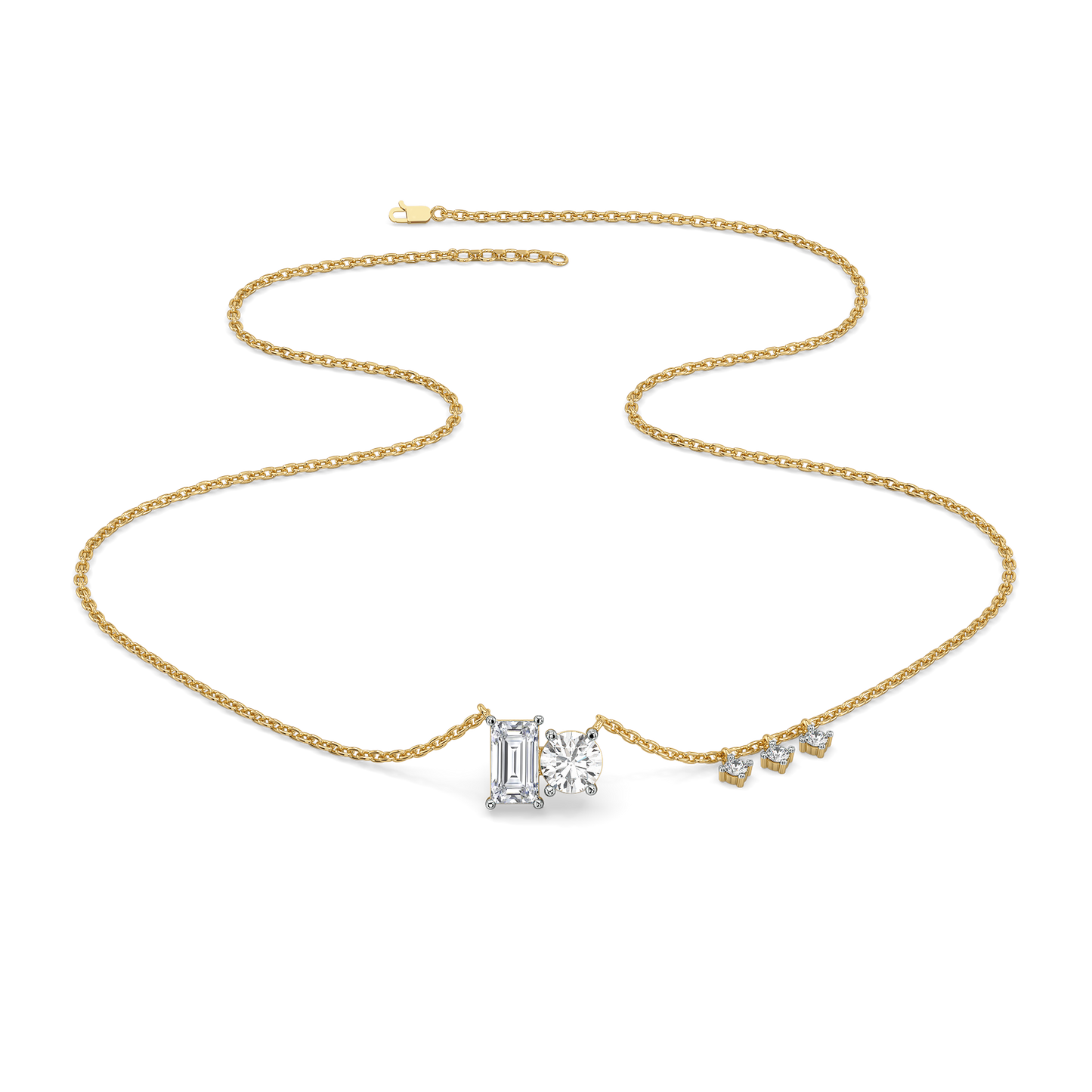 Baguette Brilliance - Lab Diamond Necklace