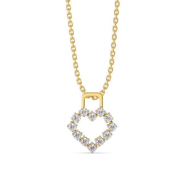 Locked in Love - Lab Diamond Pendant