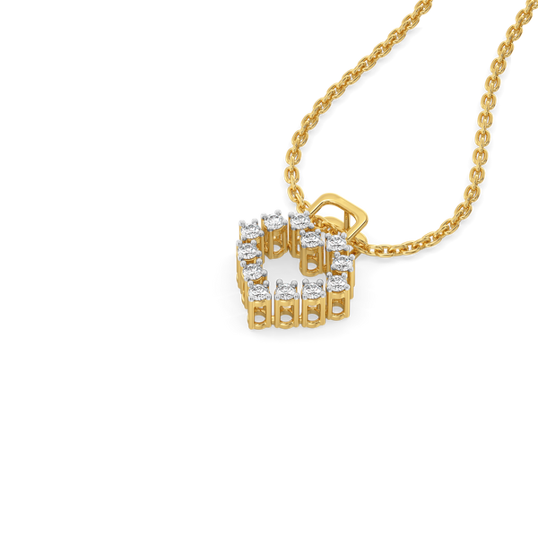Locked in Love - Lab Diamond Pendant