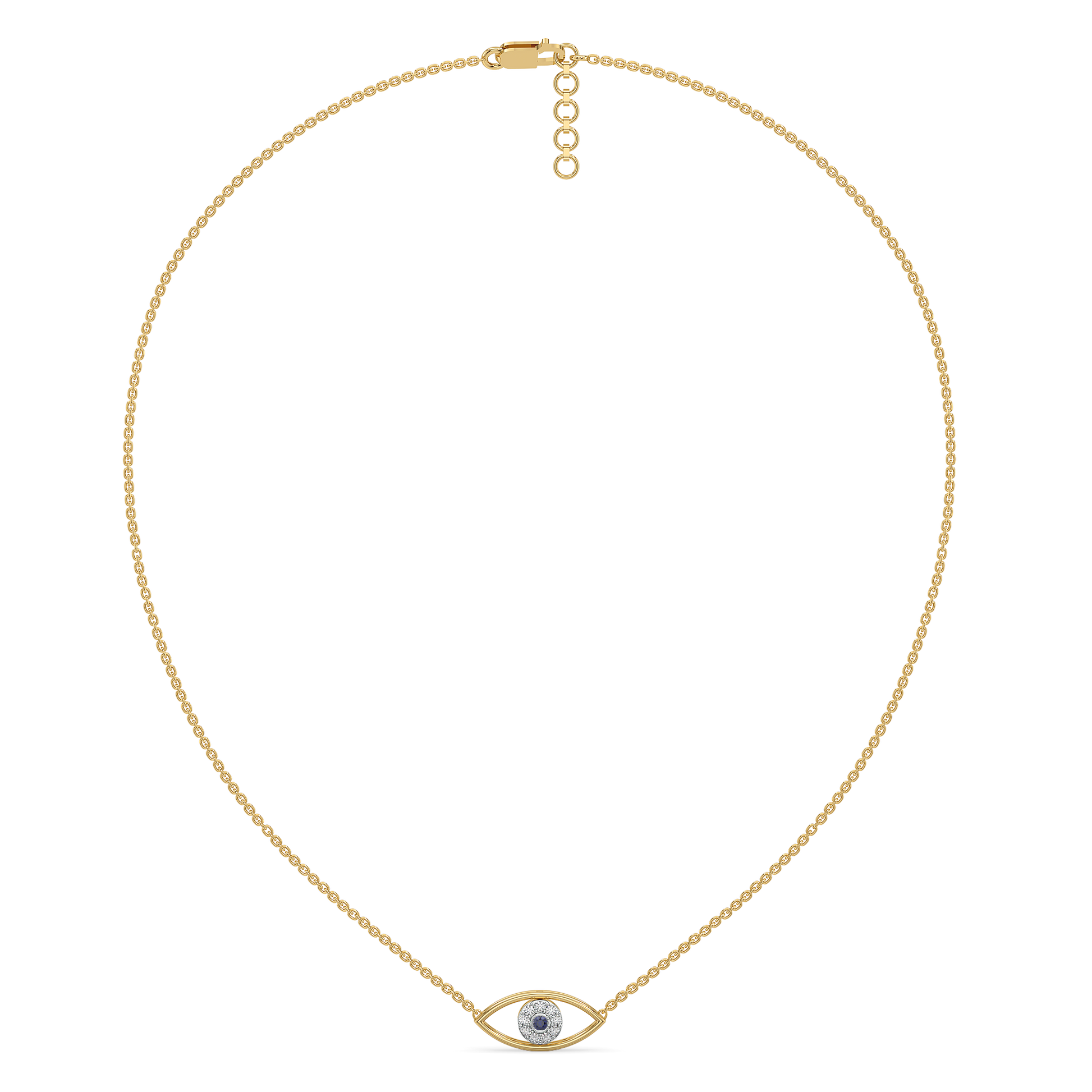 Evil Eye - Lab Diamond Necklace