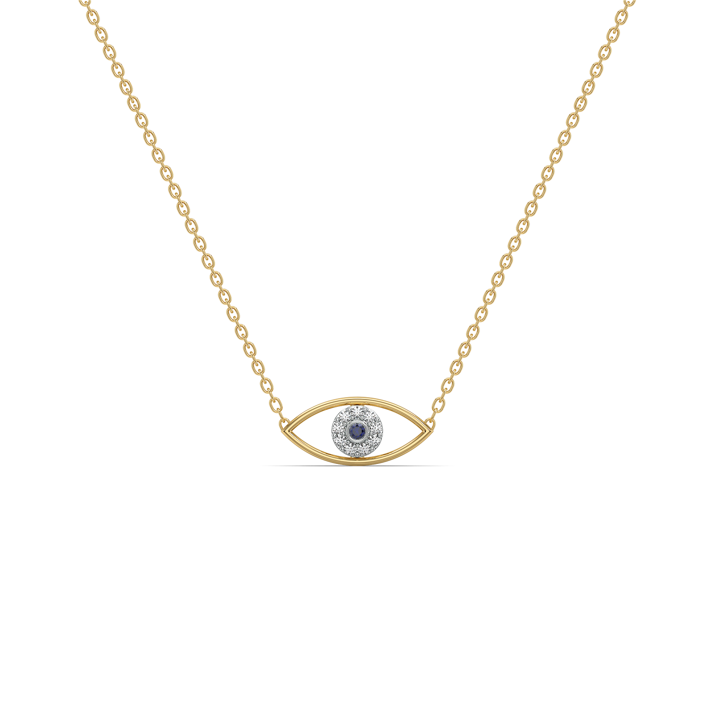 Evil Eye - Lab Diamond Necklace