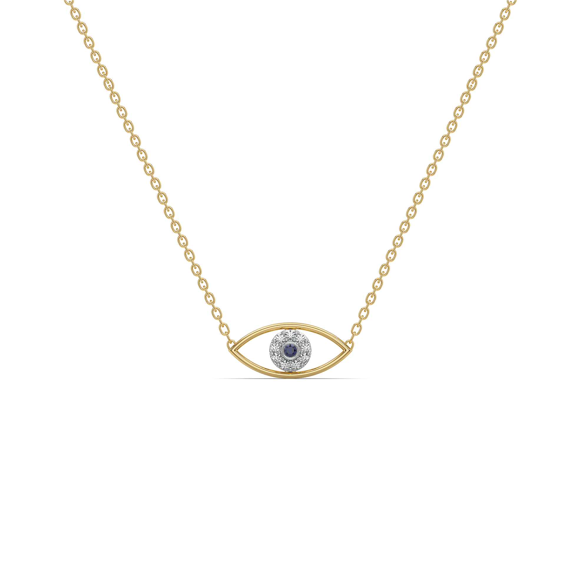 Evil Eye - Lab Diamond Necklace