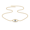 Evil Eye Lab Grown Diamond Necklace - Lukson