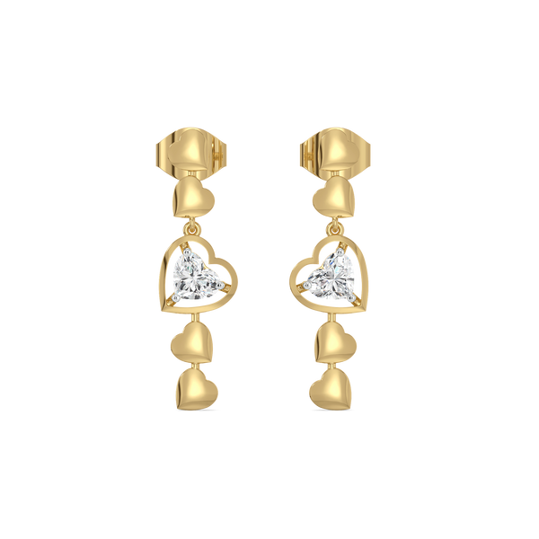 Lukson Lab Diamond Drop Earrings for Women