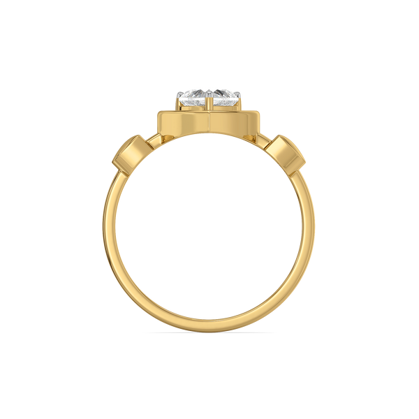 Lukson Dangling Hearts Lab Grown Diamond Ring Online