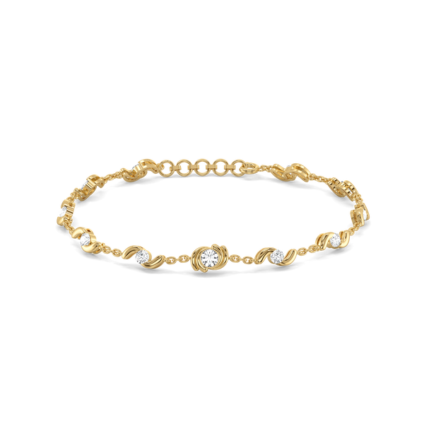 Lukson Cocoon Charm - Lab Grown Diamond Tennis Bracelet