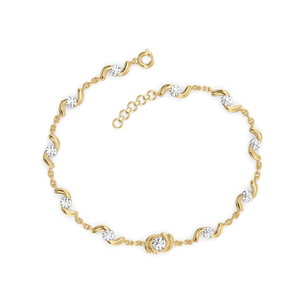 Cocoon Charm - Lab Grown Diamond Tennis Bracelet - Lukson