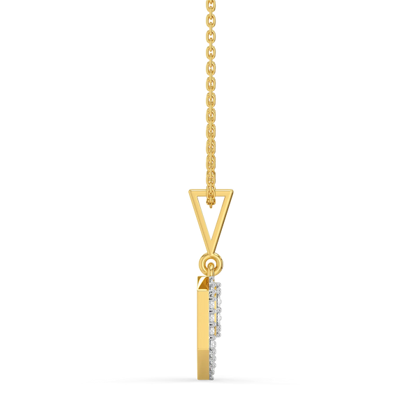 Hexagon Chic - Lab Diamond Pendant