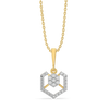 Hexagon Chic - Lab Diamond Pendant